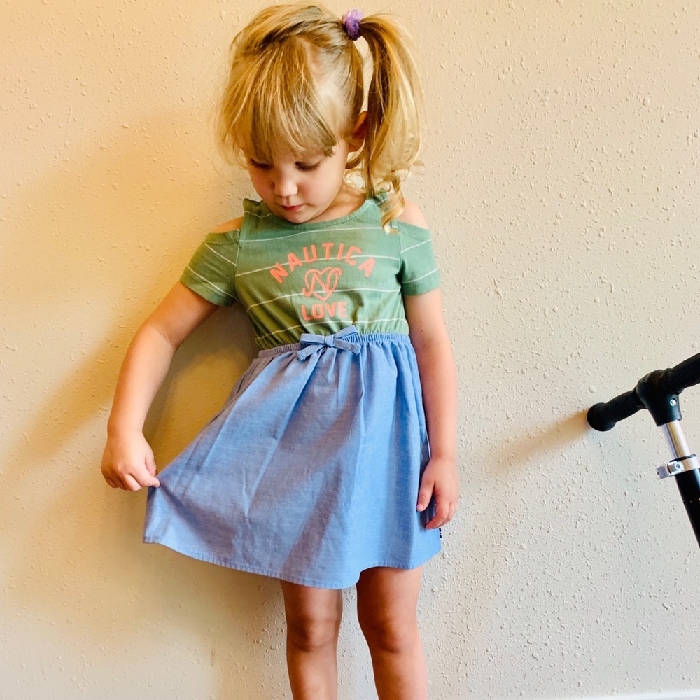 Nautica Girls Dress/Sz:4T/NWT